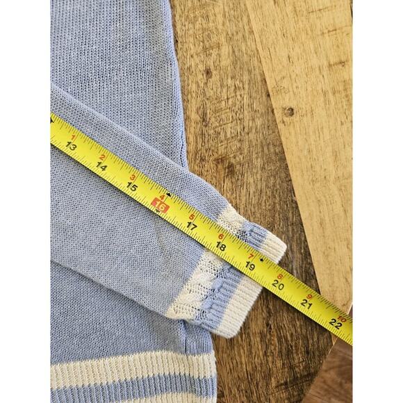 Talbots Linen Knit Sweater Women's Size PM Cricket Tennis Beach - Picture 7 of 11